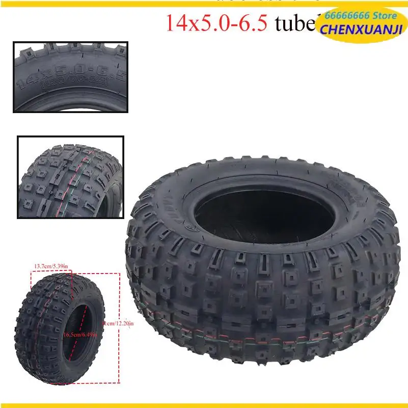 

Бескамерная шина для электросамоката 14 дюймов 14X5.0-6.5 130/70-6.5 для FLJ K6 E2 K14, качественная запасная часть