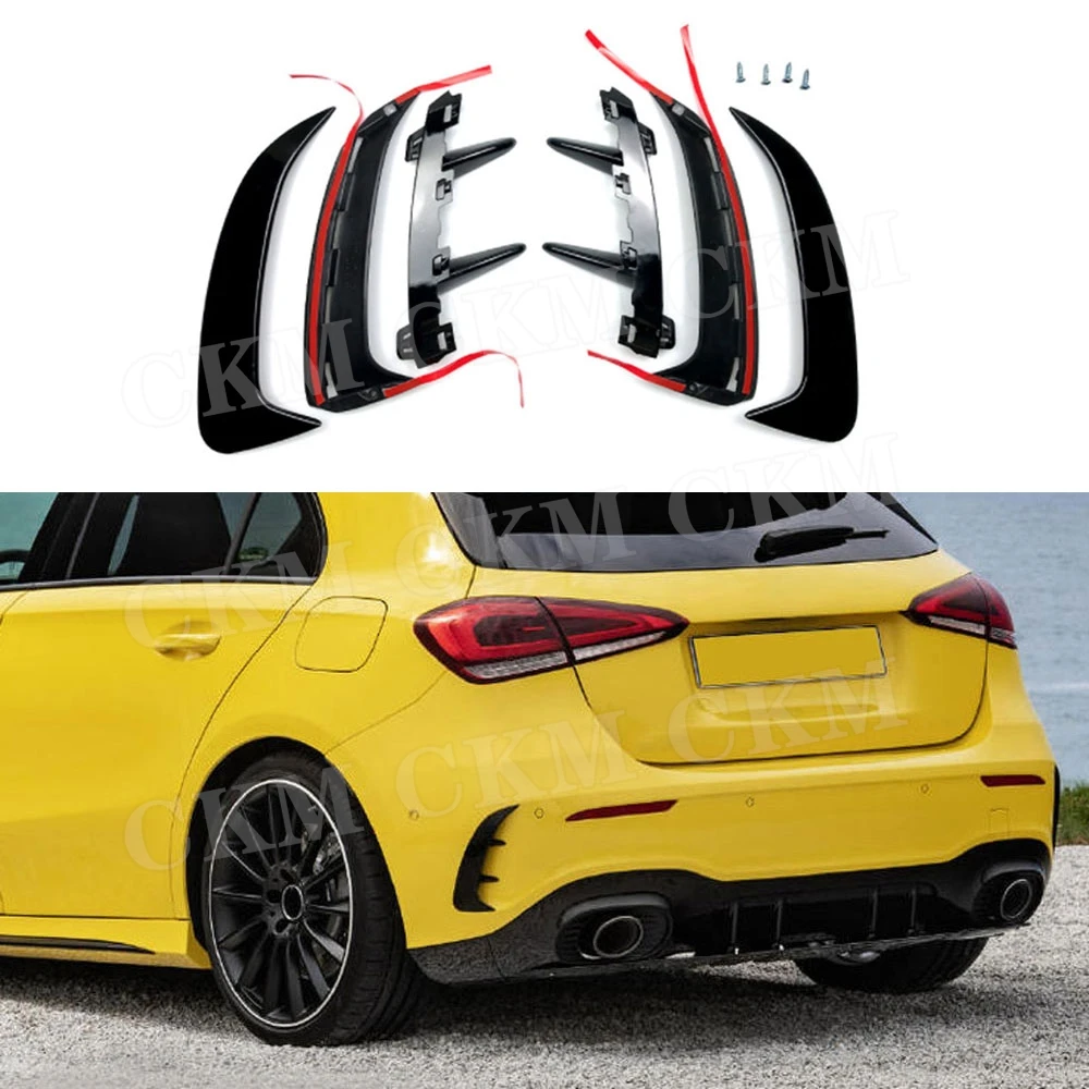 

Rear Bumper Side Air Vent Cover Fender Trim Sticker For Benz A Class W177 A180 A200 A250 A35 AMG 2019 2020 Body Kits