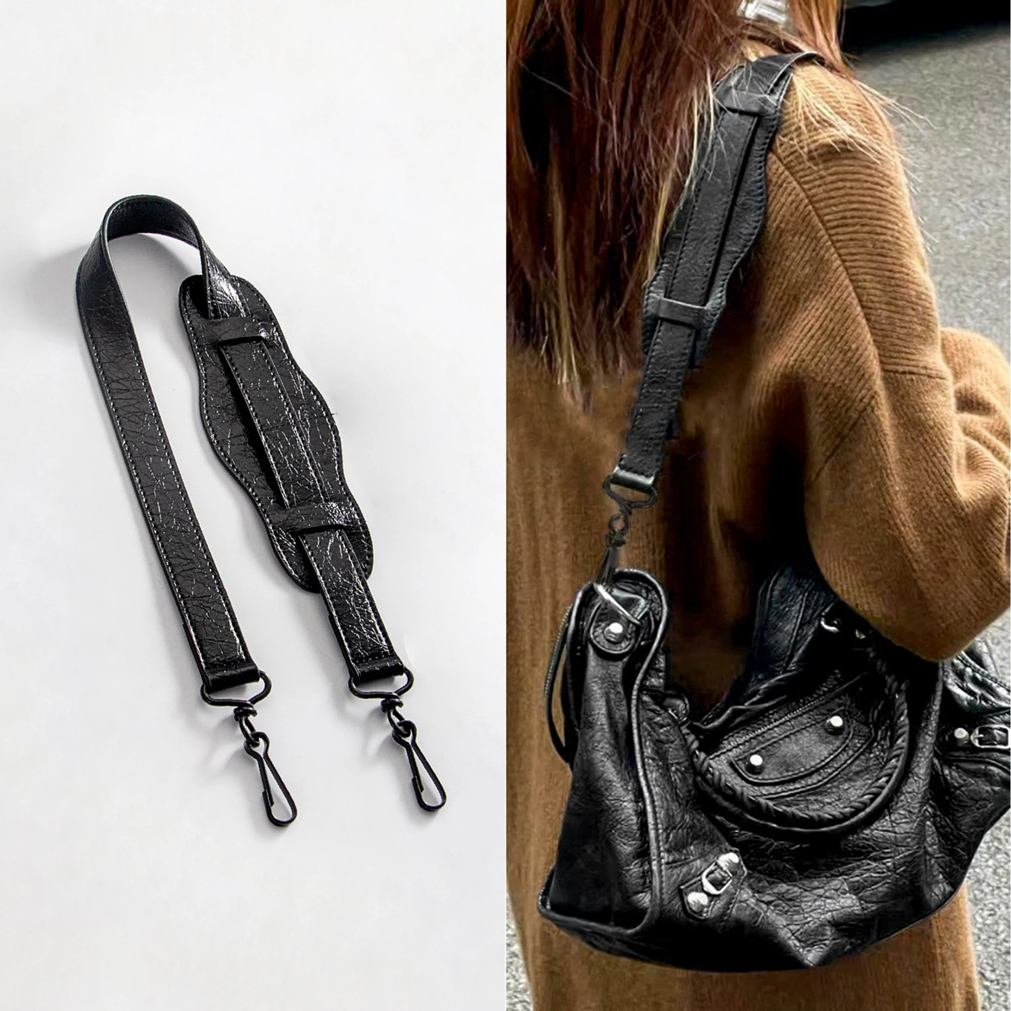 sac-de-moto-urbain-bandouliere-sangle-large-en-cuir-cire-accessoire-pour-modification-de-sac