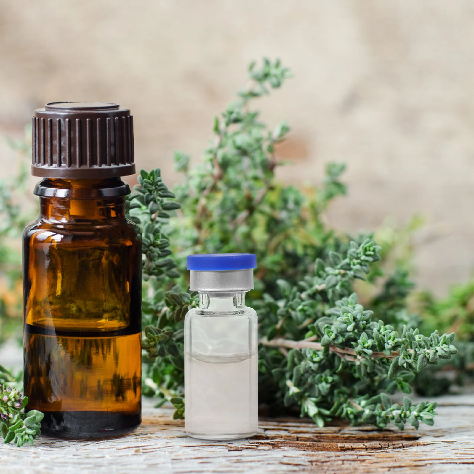 

20Pcs Glass Vials Small Clear Bottles Leak Proof Airtight Caps Liquid Sample Storage Bottles Powders Essential Oil