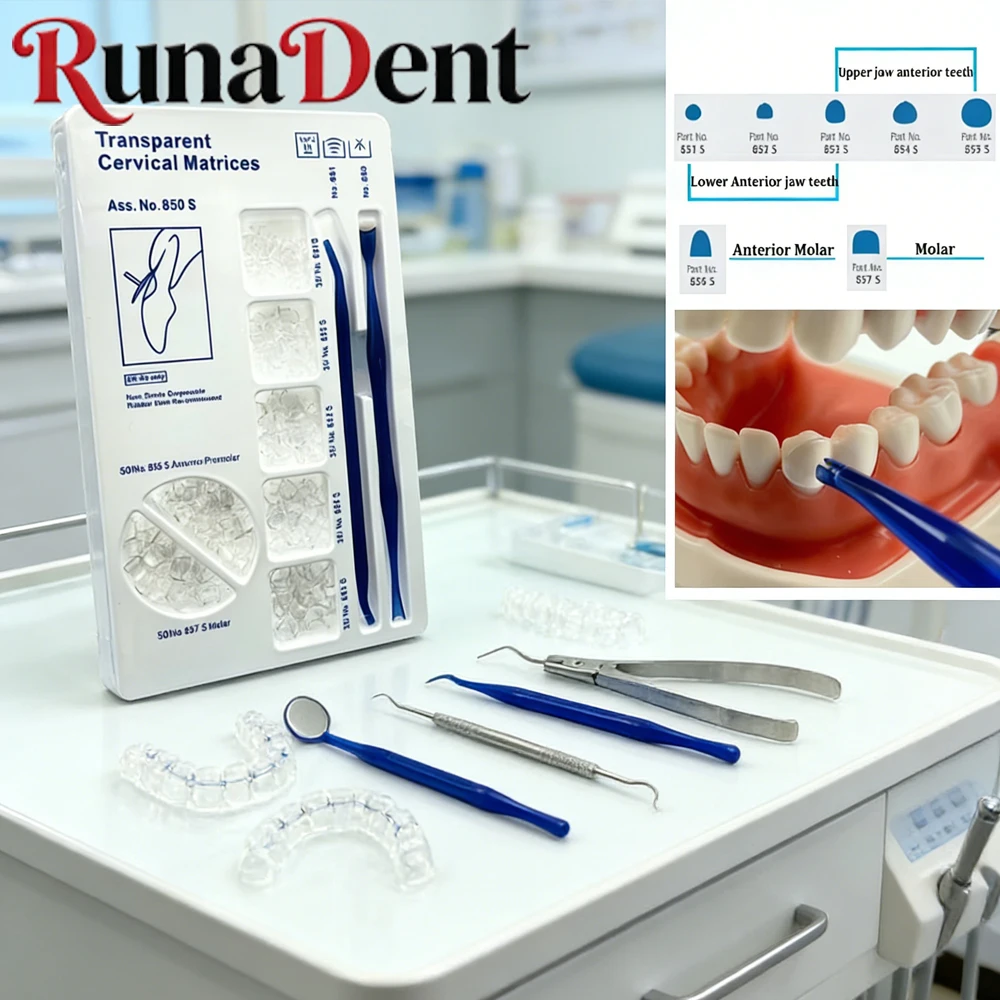 

277Pcs Dental Matrix Transparent Composite Filling Disposable Gingival 850S Dentistry Accessories