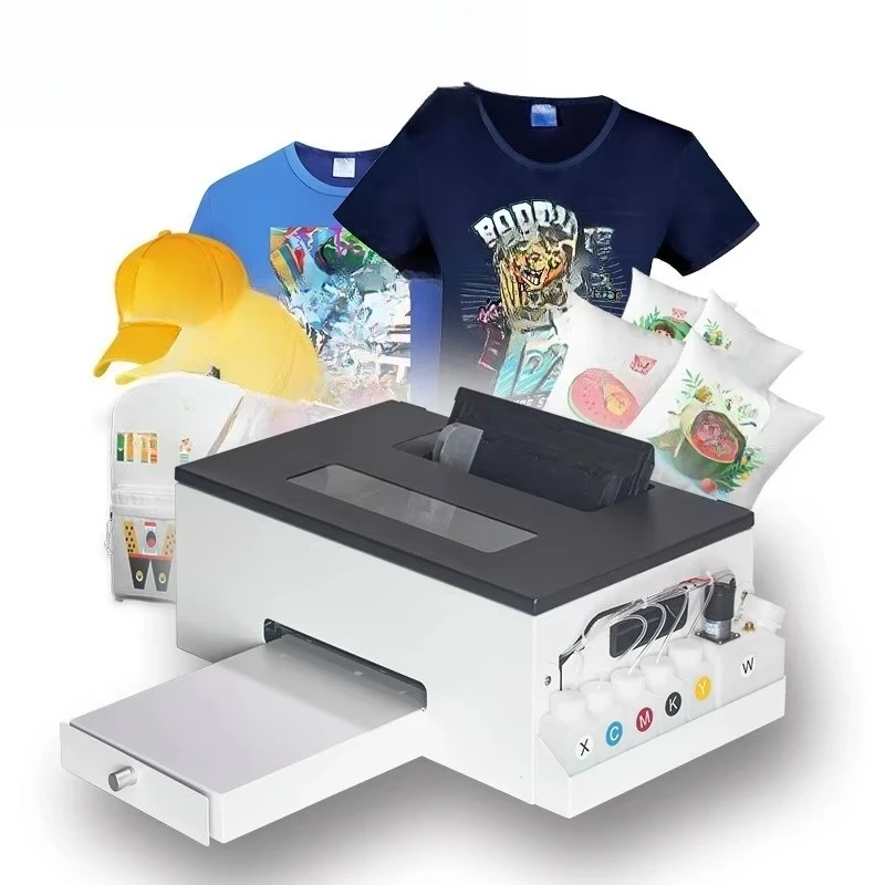 Small white ink heat transfer clothing T-shirt short sleeve digital printing personalized hot stamping map printer