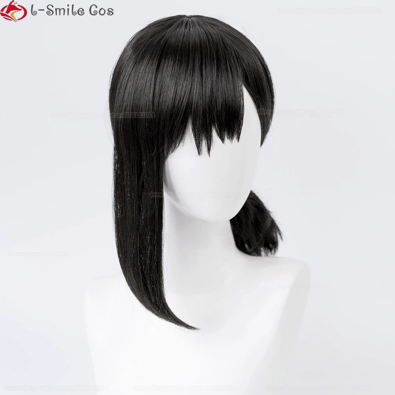 ハニーダシ鳥山-ショートコスプレウィッグ,黒のヘアピン,耐熱性,38cm