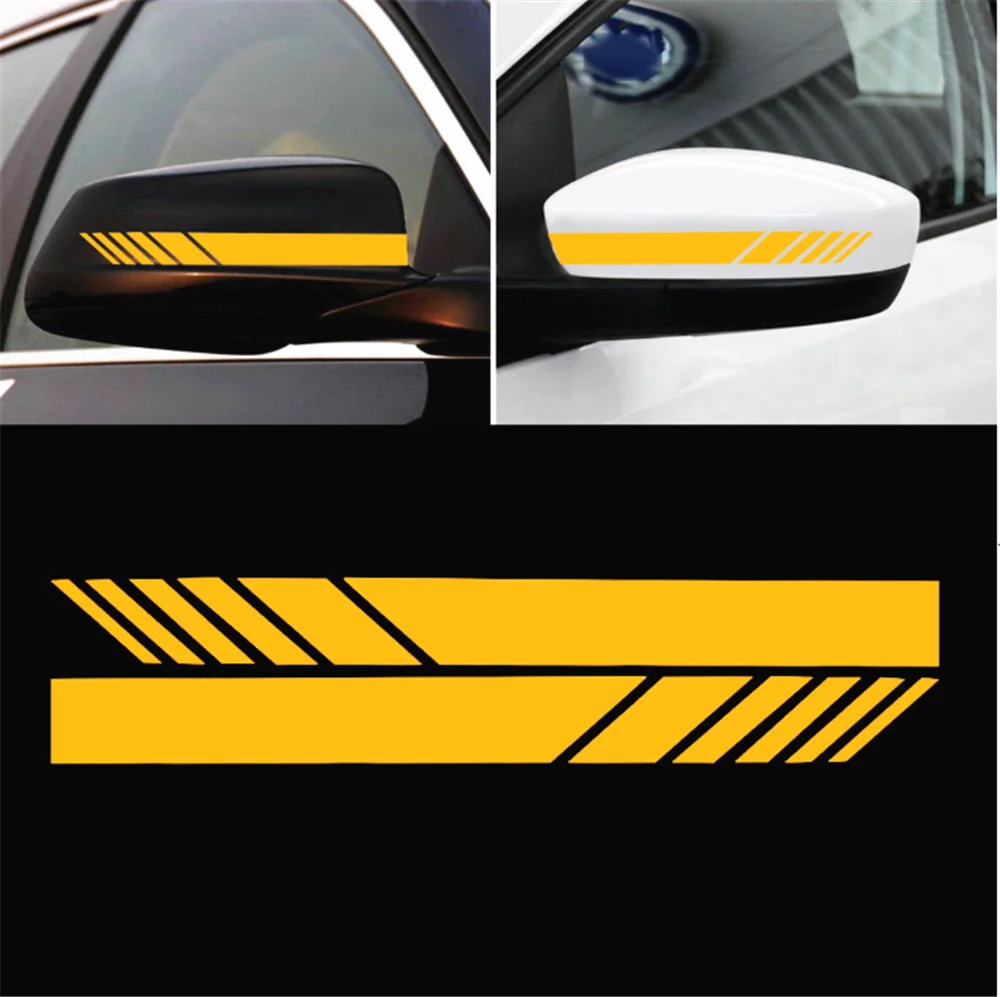 Car accessories reflective stickers rearview mirror stripe DIY decal for Mercedes Benz GL450 ML63 M-Class ML500 ML350