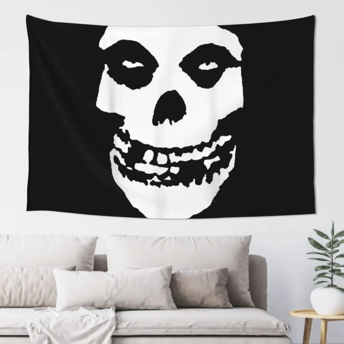 

Mens Misfits Fiend Skull Tapestry Home Supplies Wall Hanging Tapestry