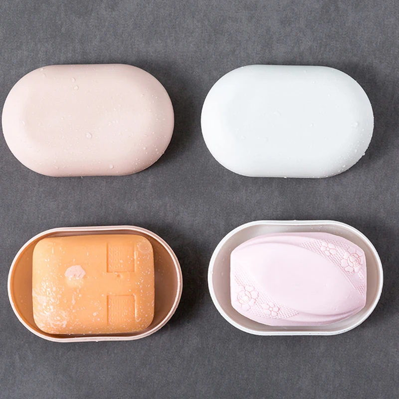 1PC Non-slip Soap Holder Bathroom Strong Drain Rack Soap Dishes Household Soap Dish Bathroom Accessories