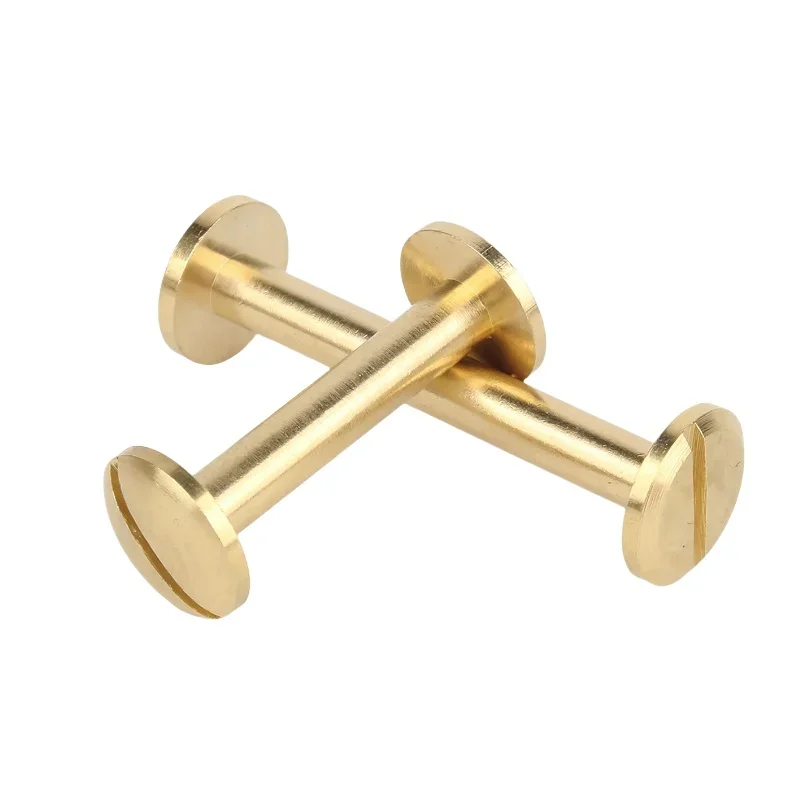 M4 النحاس الصلبة ملزمة شيكاغو مسامير حزام المسمار مسمار المسامير لألبوم الصور الجلود الحرفية حزام المحفظة السحابات