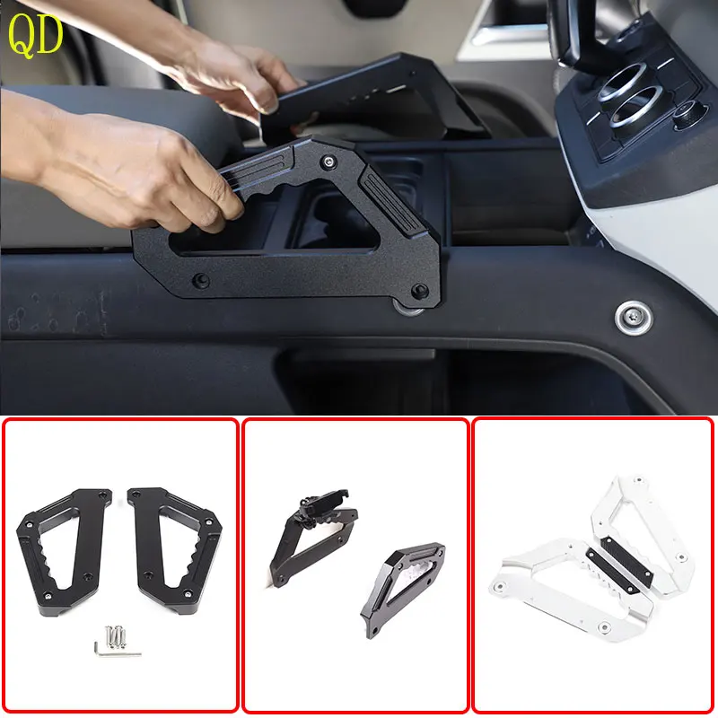 

Aluminum Black For Land Rover Defender 90 110 130 2020-2024 Car Center Console Grab Handle Hand Holder Grip Trim Car Accessories