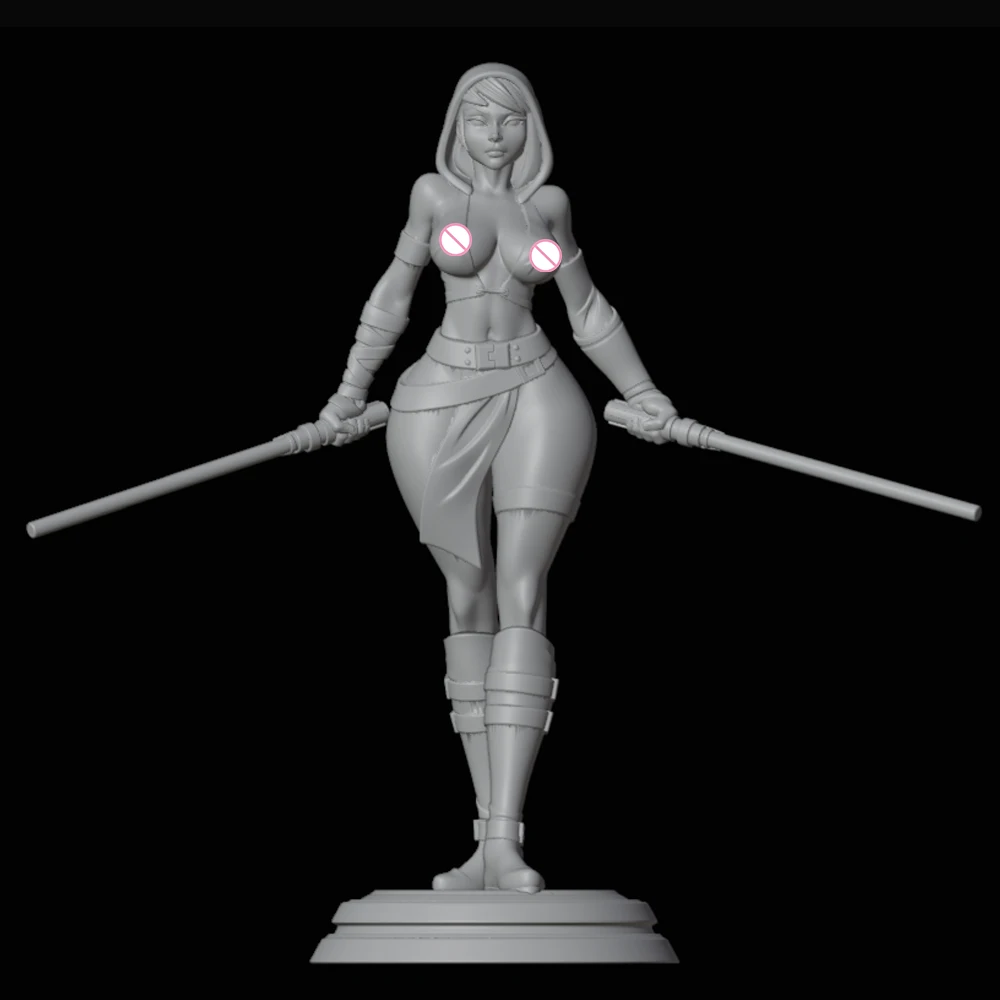 1:24 Sexy Jedi Gir lNSFW 3d Print Resin Toy Kit Gk Unpainted Figurine WaiFu Diy Unassembled Statue Figures Model Toy