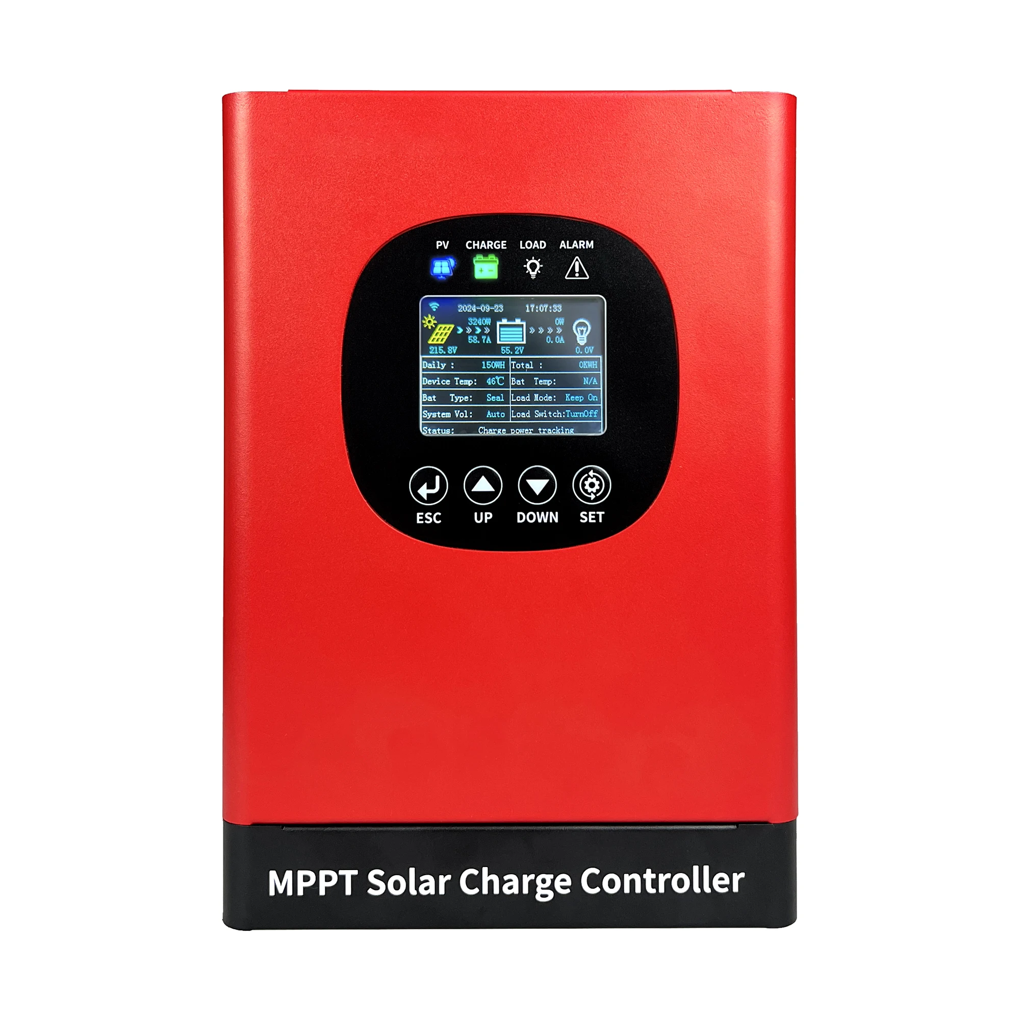 

Built-In High Quality 40A 60A 80A 230VDC MPPT WIFI Solar Charge Controller With LCD Touch DISPLAY For 12V -96V Home Solar System