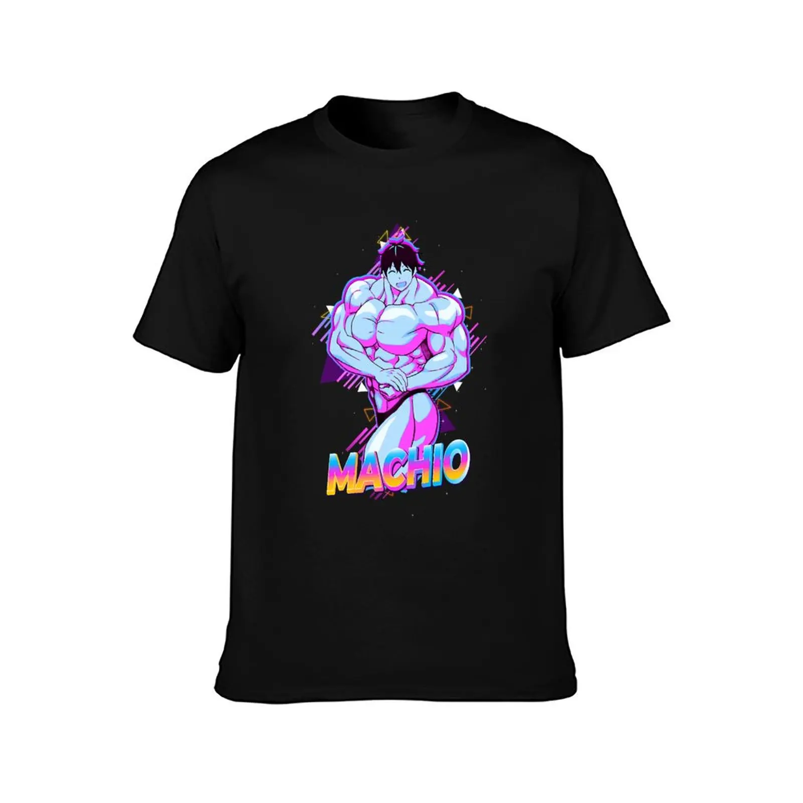 Machio Naruzo Dumbbell Nan-Kilo Moteru T-Shirt Casual Breathable Short Sleeve Top T-Shirt