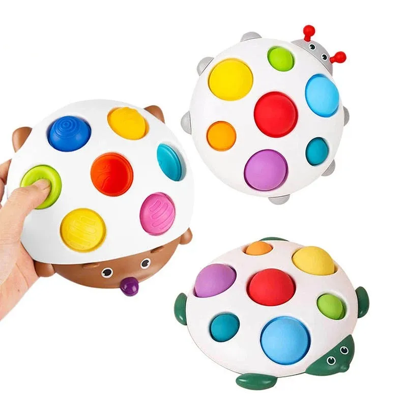 Children\'s Educational Hedgehog Press Soft Key Concentration Training Early Education Toys Hand-Eye Coordination Small Hedgehog