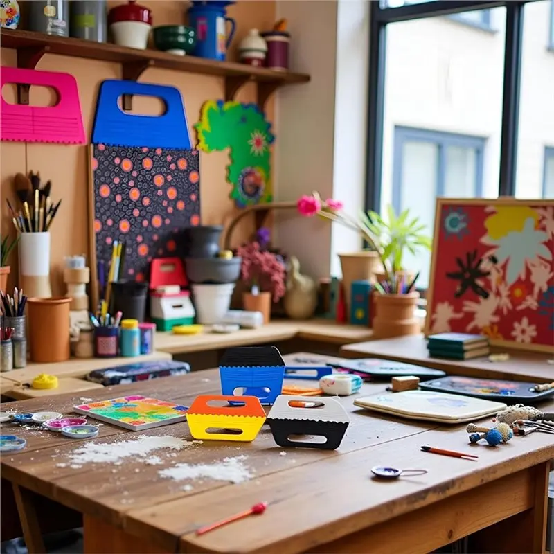 ABMI-Art Scrape Tool Set-Professional Quality, 4 Color Variety For DIY Painting, Plaster Work& Textured Effects,