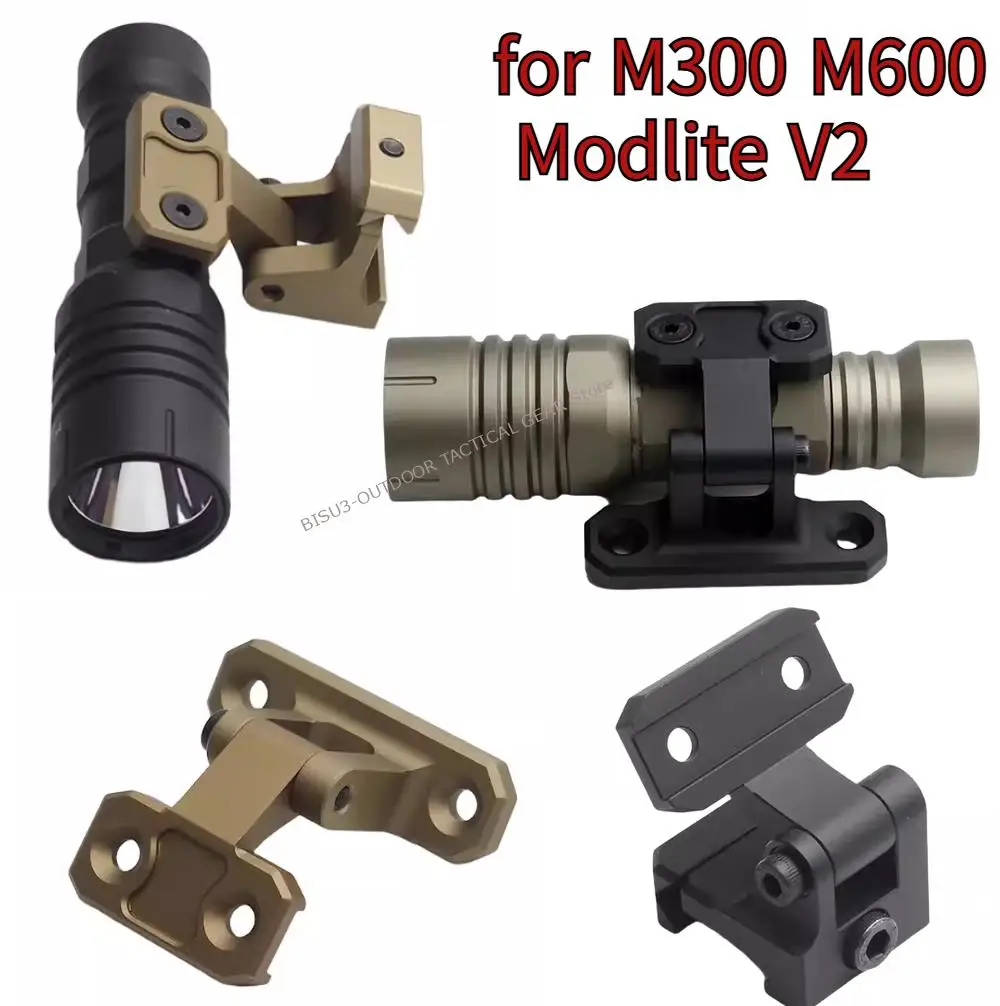 Montaje linterna táctica Modite V2 plegable Picatinny/Keymod/Mlok - imagen 4