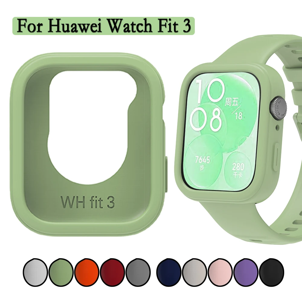 For Huawei Watch Fit 3 Watch Case Soft and Light Silicone Protective Cover Shell Sport Watch Protection Replacement