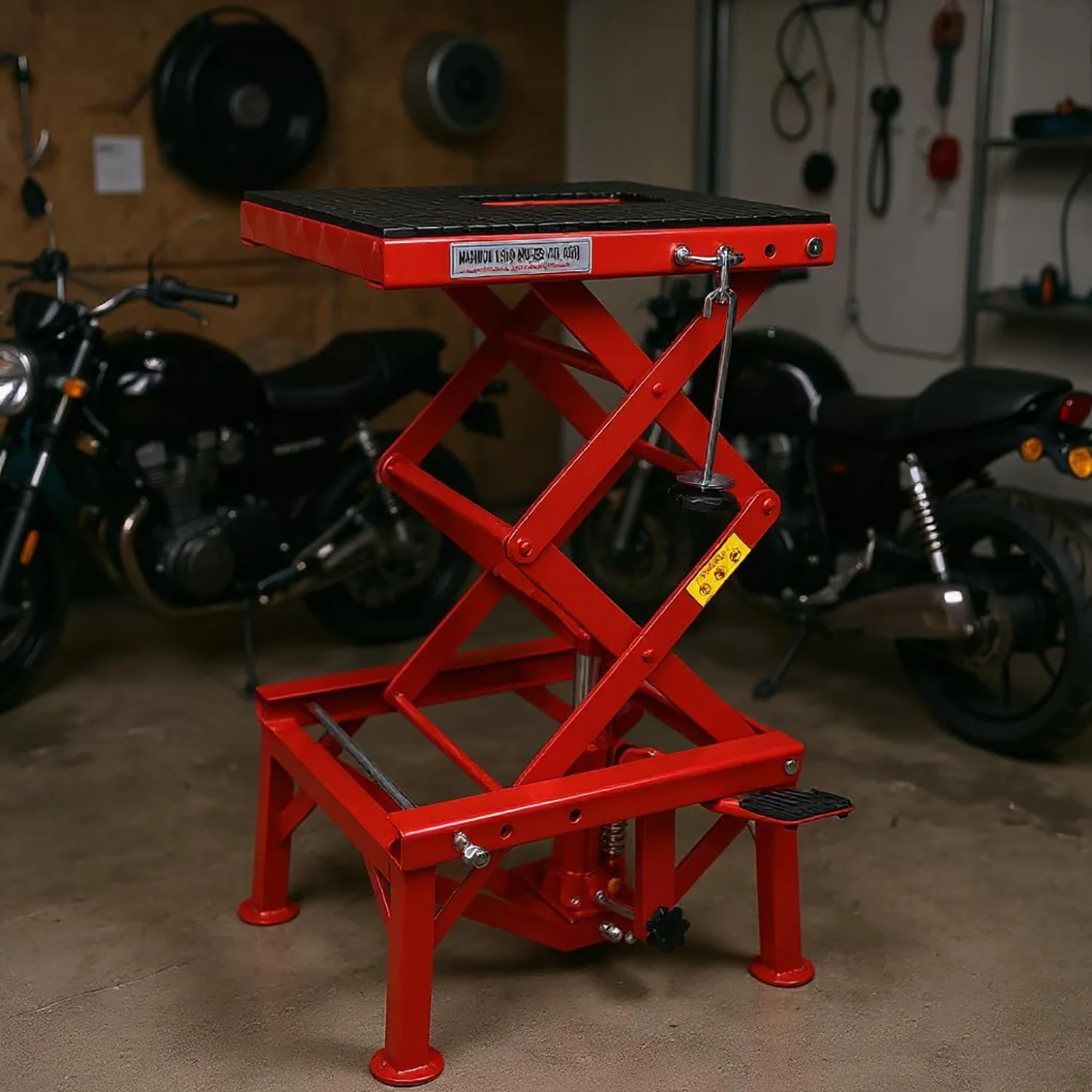 الهيدروليكية دراجة نارية رفع جاك 300 رطل قدرة الصلب ATV رفع حامل رافعة المحمولة دراجة نارية ATV رفع الجدول جاك رافعة الوقوف