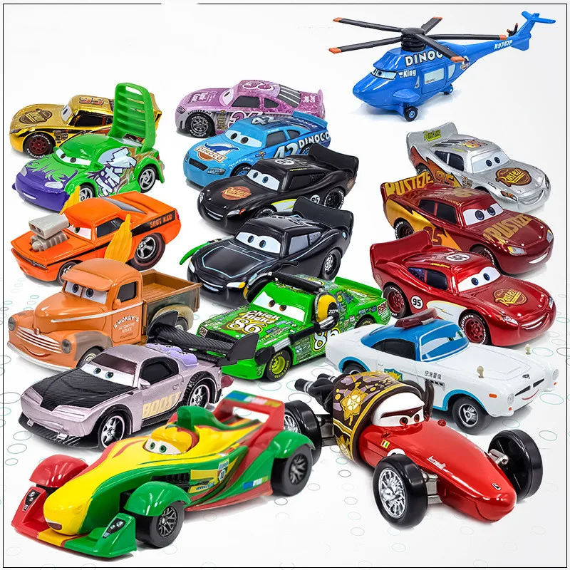 Cars Toys Lightning McQueen‌ Mater Huston Jackson Storm Ramirez 1:55 Diecast Metal Alloy Boys Cars Toys Birthday Gifts
