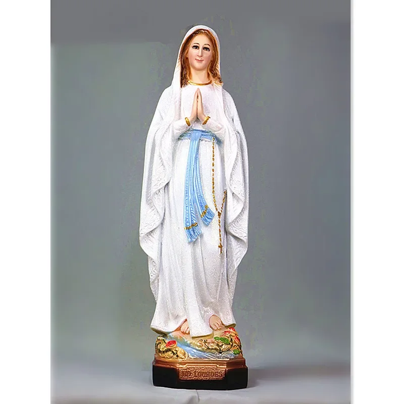 Für Luthere Jungfrau Maria Katholisch Unsere Liebe Frau von Lourdes Statue Katholische moderne kreative Wohnzimmerdekoration, Madonna Resin Craf