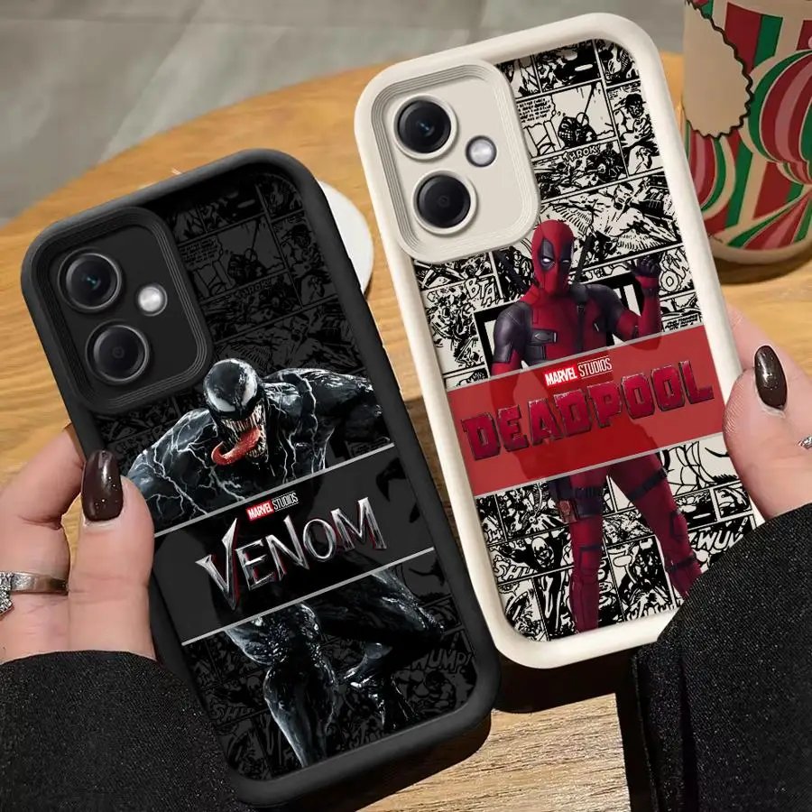 

Marvel Venom Deadpool Case for Xiaomi Redmi A2+ 13 A3 A3X A4 12 A1 Plus 12C 14C 13C Soft Shell