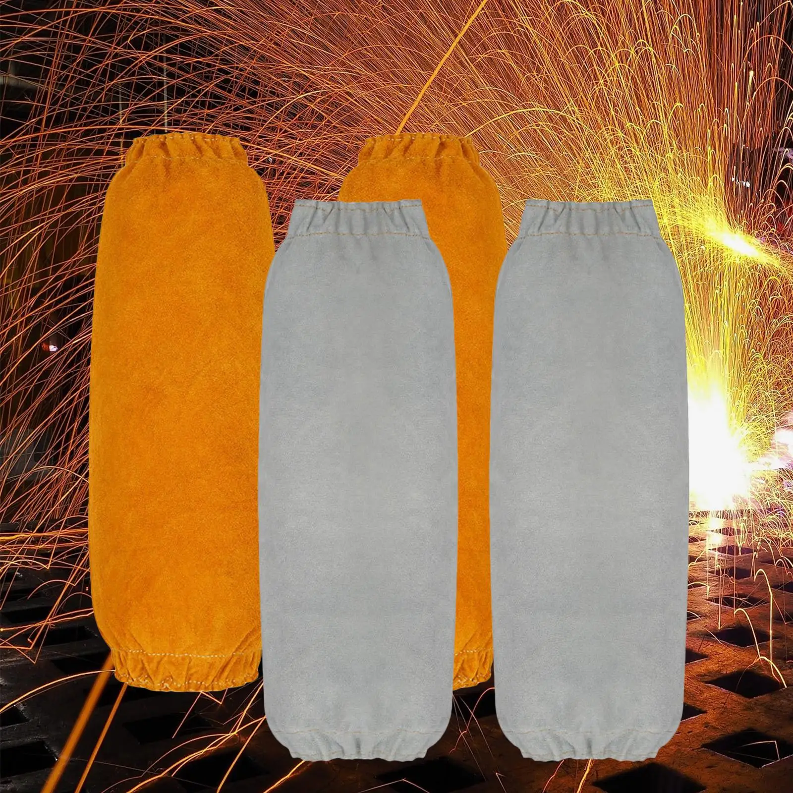

Welding Arm Sleeves for Heat Protection, 1 Pair Breathable Design