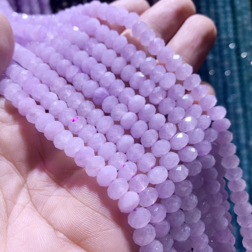 Natural agate Abacus Beads 5x8 mm Cutting surface  amethyst Spacer Strand Beads For DIY Making Jewelry Bracelet Necklace