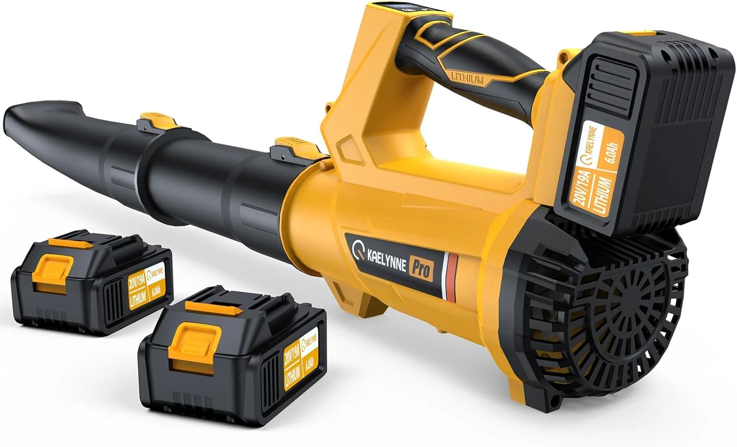 

20V Cordless Leaf Blower with 2 Batteries & Charger, 540CFM 170MPH, 6 Speeds for Lawn Yard Garden Cleaning
