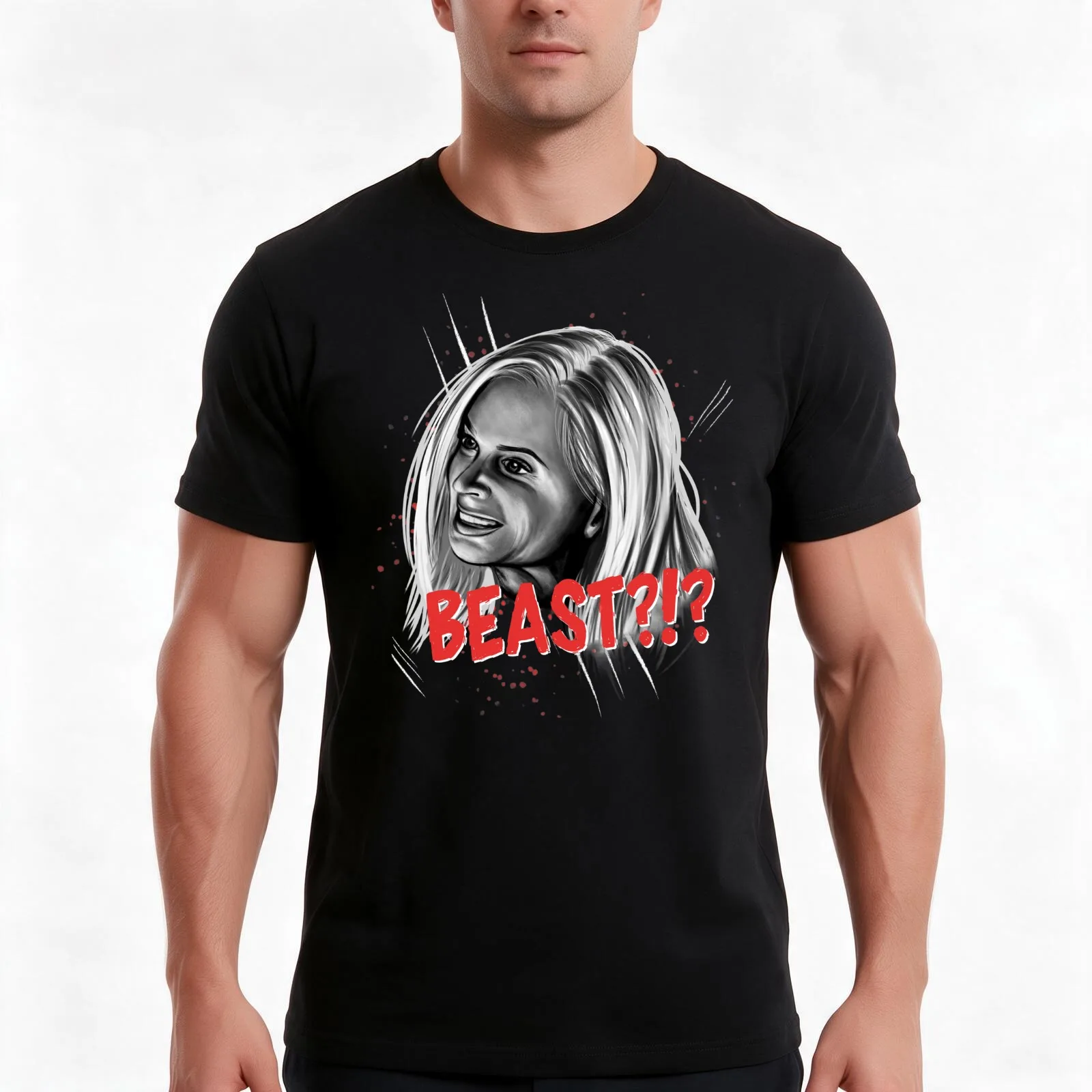 Real Housewives Eileen Beast T-Shirt, Summer Casual Cotton Tee, Oversized Streetwear Tops, Vintage Graphic Print, 100% Cotton