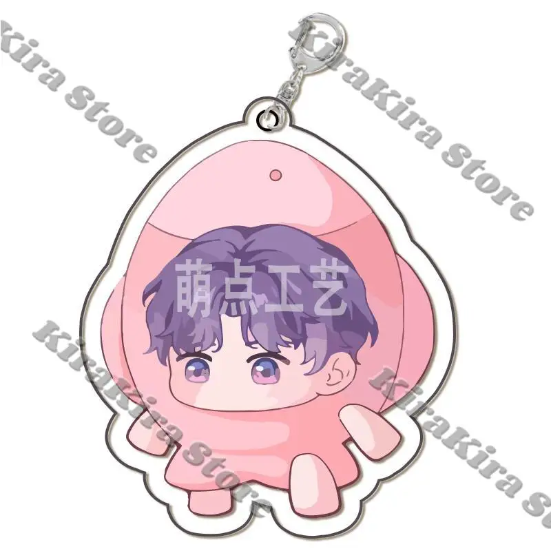 سيلوس كاليب الاكريليك قلادة كيرينغ تأثيري الحب والفضاء العميق أنيمي رافاييل زين المفاتيح أكياس Xavier اكسسوارات معلقة قطرة