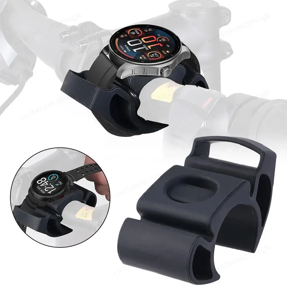 حامل ساعة الدراجة ساعة عالمية لـ /zte // مراقب معدل ضربات القلب حامل ساعة ركوب جبل F7d2