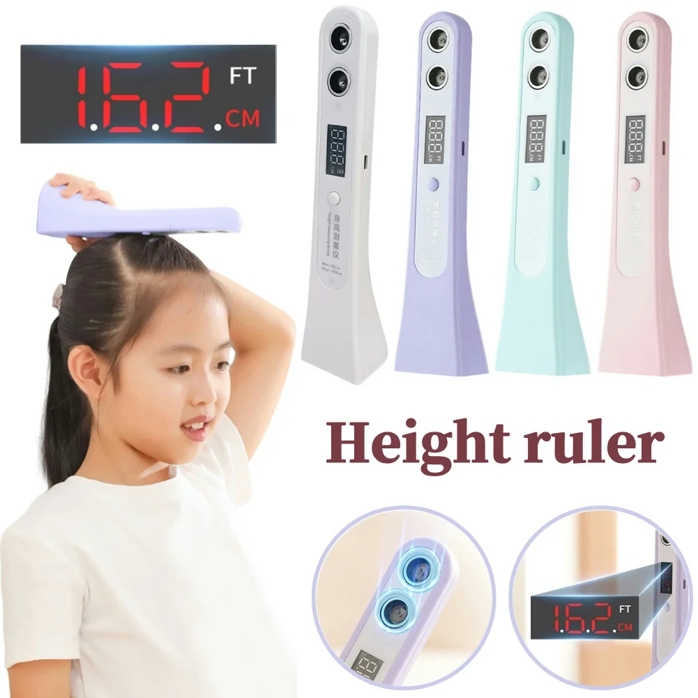 

LED Display Digital Height Measuring Ruler Ultrasonic Height Measurement Meter Portable Height Measuring Device for Adults Kids