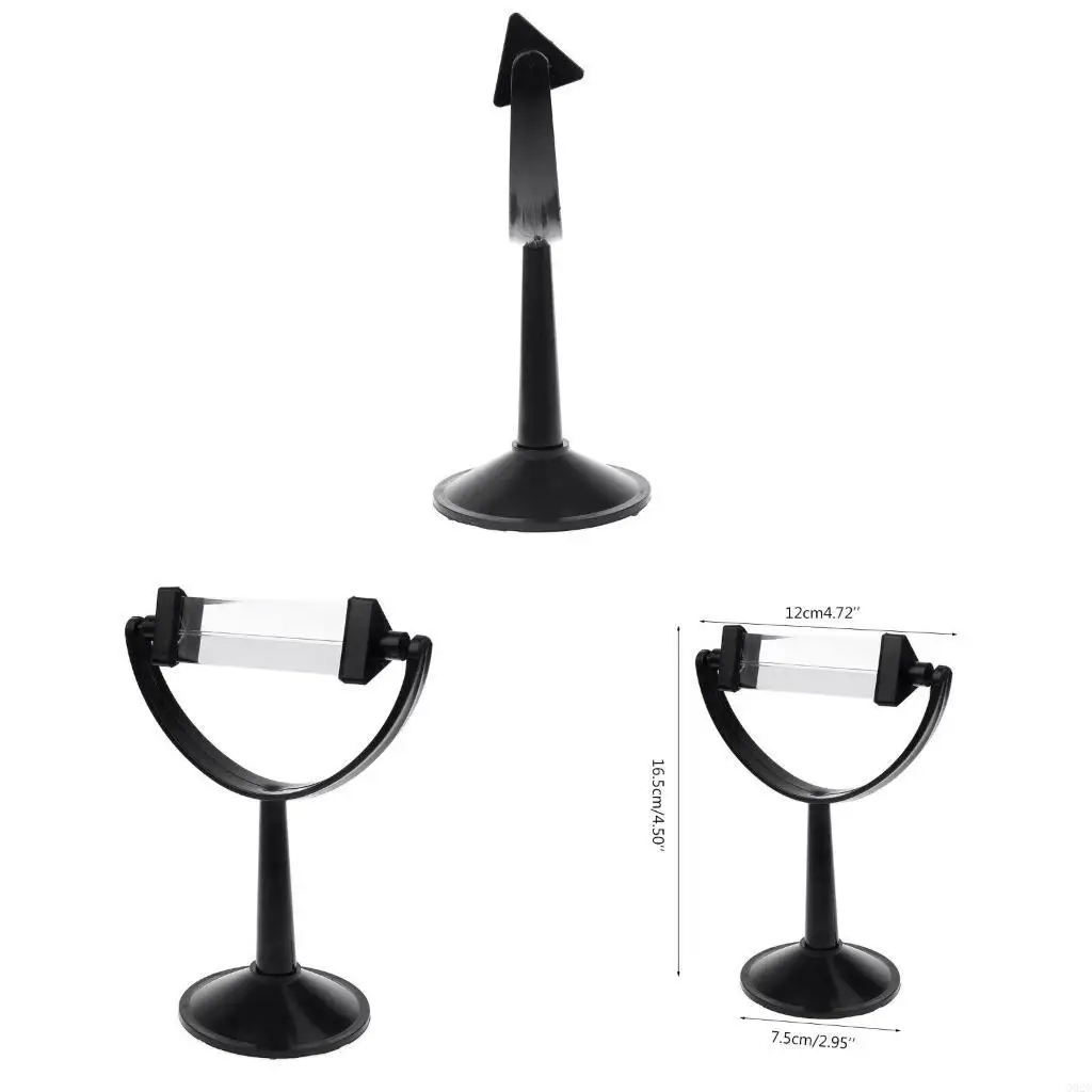 G92C Upgraded Optical Glass Triangular Prism with Stand for Teaching Light Spectrum Physics and Photo Photography Prism