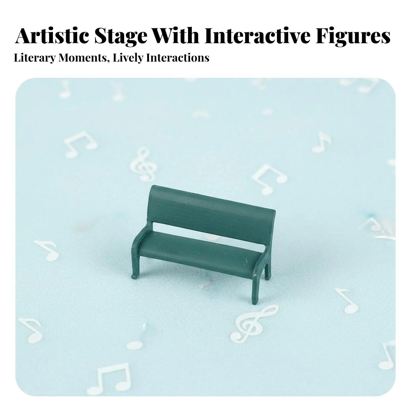 Guitar Player and Woman Figurine Collectible 1:64 Scale Musician Highly Detailed