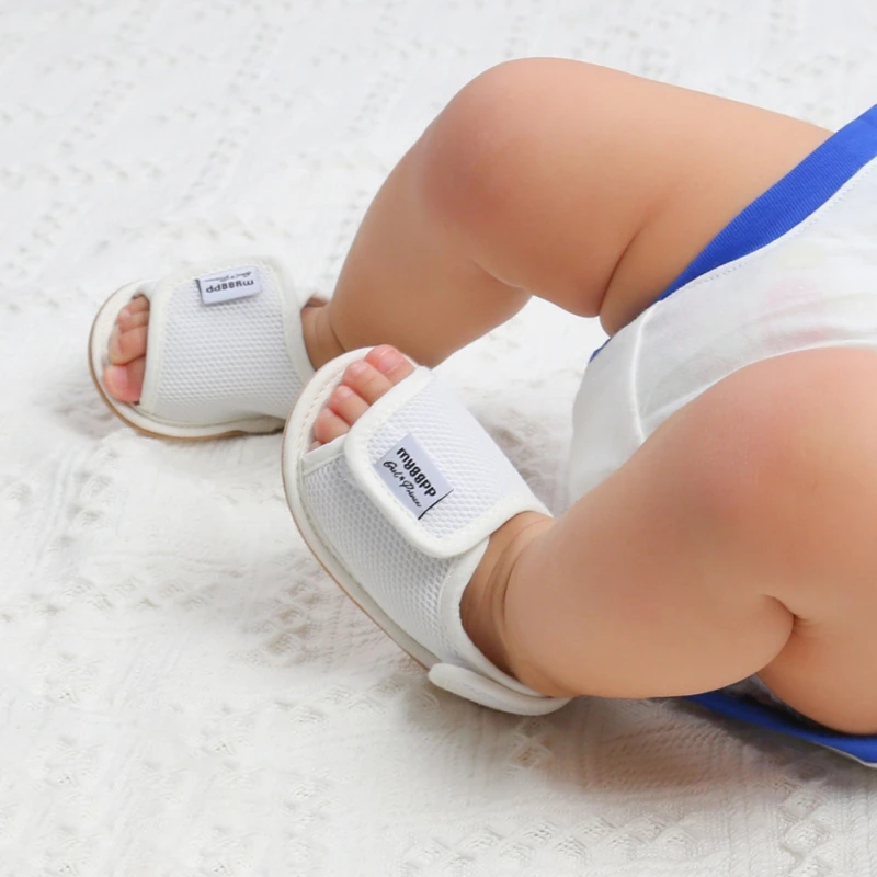 Zomer Baby Baby Sandalen Anti-Slip Zachte Rubberen Schoenen Pasgeboren Meisjes Jongens Ademende Outdoor Eerste Wandelaars