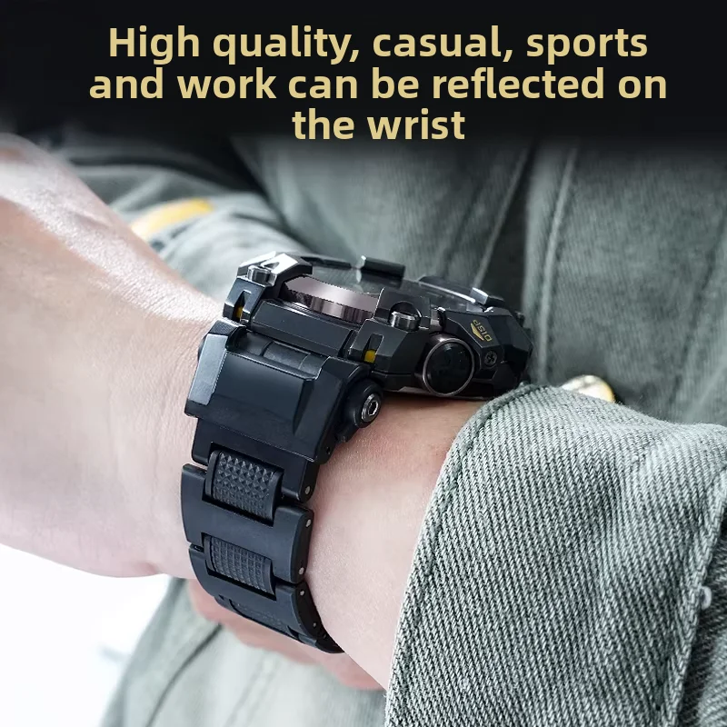 

Ремешок для часов Casio G-SHOCK GWG-B1000-1A, легкий пластиковый стальной браслет 5713 третьего поколения Mud King, модифицированный спортивный ремешок для часов.