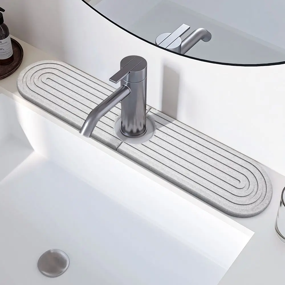 Super Absorbent Fast Drying Faucet Mat Moisture-proof Diatom Mud Diatomite Stone Sink Tray Non-Slip Multipurpose - view 5