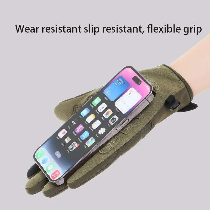 Outdoor Tactical Riding Gloves Men's Touch Screen Anti Slip Windproof Gloves Combat Motorcycle Riding Outdoor Climbing Gloves