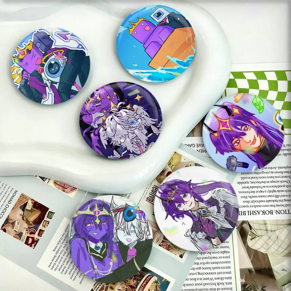 

For Wemmbu Eggchan TAXDUO Badges 25 32 44 58 75 mm Round Fans Collect Friends Gifts Brooch Souvenir