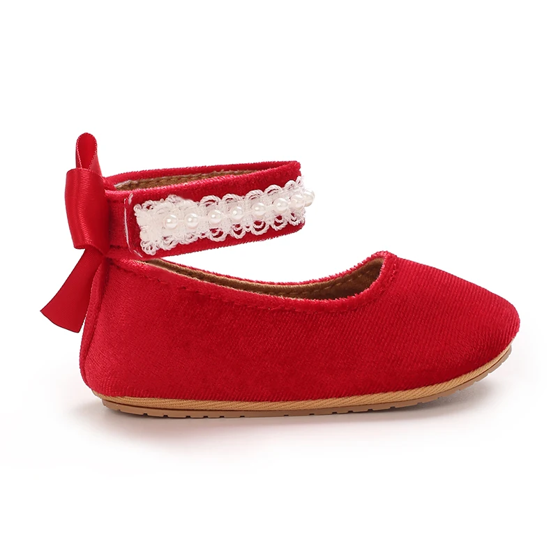 Mary Jane Flats für Kleinkinder, Mädchen, mit Schleife, rutschfeste, weiche Sohle, Prinzessinnen-Laufschuhe für Kleinkinder, Sneaker, Hochzeitskleid, Tanzschuhe – Detail 38