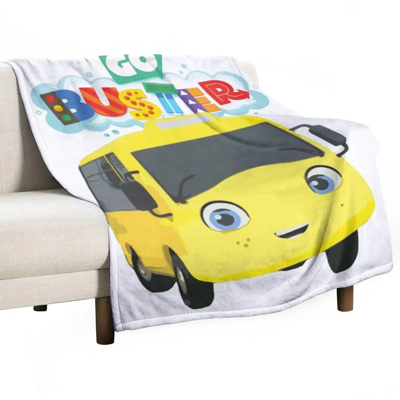 Go Buster Baby Cartoons Kids Videos ABCs and 123s Throw Blanket Blankets For Bed warm for winter Thins Loose Blankets