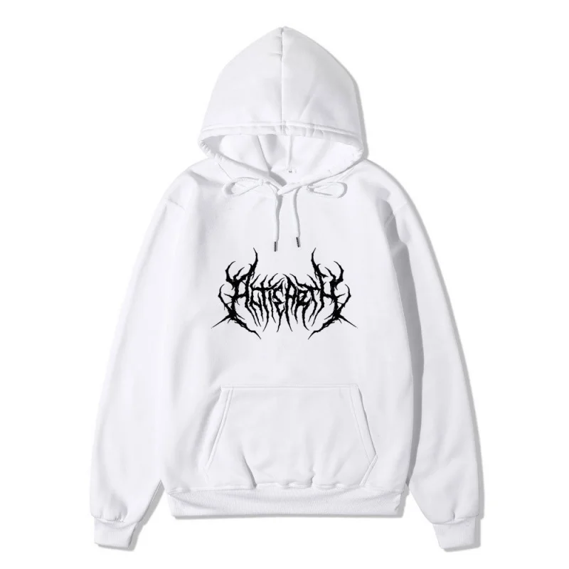 2025 Spring and Autumn New unisex loose hooded sweatshirt with black cracked print casual sports style sweatshirt