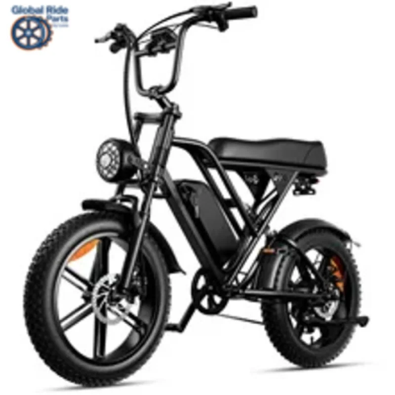 

16-дюймовый электрический велосипед с толстыми шинами для взрослых, 500 Вт, 48 В, водонепроницаемый, для городских поездок на работу и бездорожья, 25 миль в час, двойные дисковые тормоза