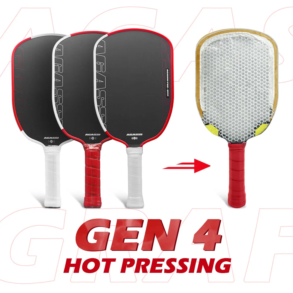 

WNONSO Agassi Pro Carbon Fiber Pickleball Racket Propulsion Core Enhanced Ball Grip and Spin Precision Control USAPA Approved