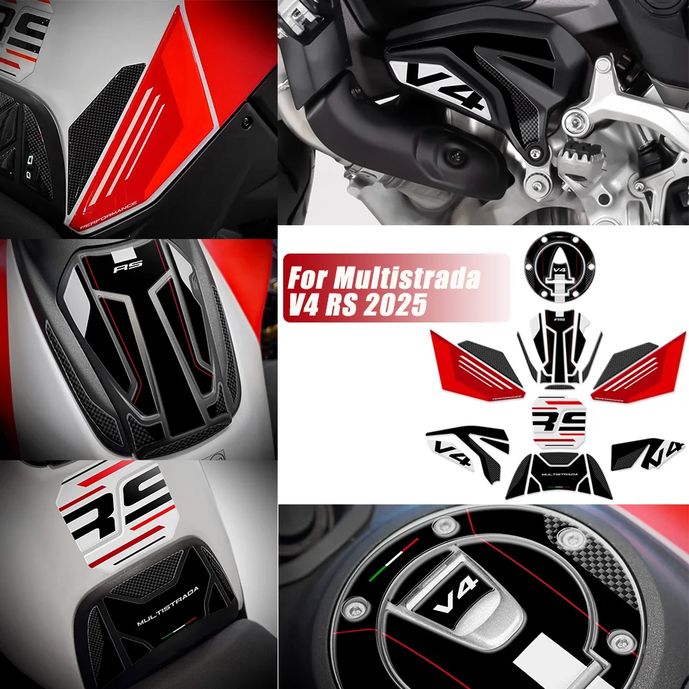 

For Multistrada V4 RS 2025 Motorcycle Accessories Waterproof Protective Sticker 3D Epoxy Resin Protective Sticker