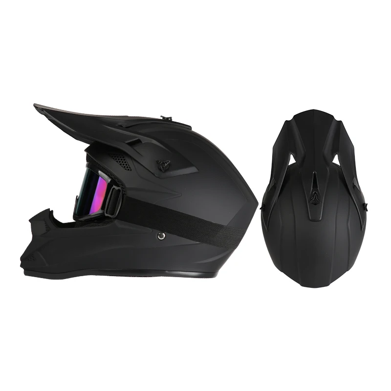 Offroad-Motorradhelm Rally Downhill Vollhelm mit Schutzbrille Geeignet für Alle Jahreszeiten für Männer Frauen und Kinder
