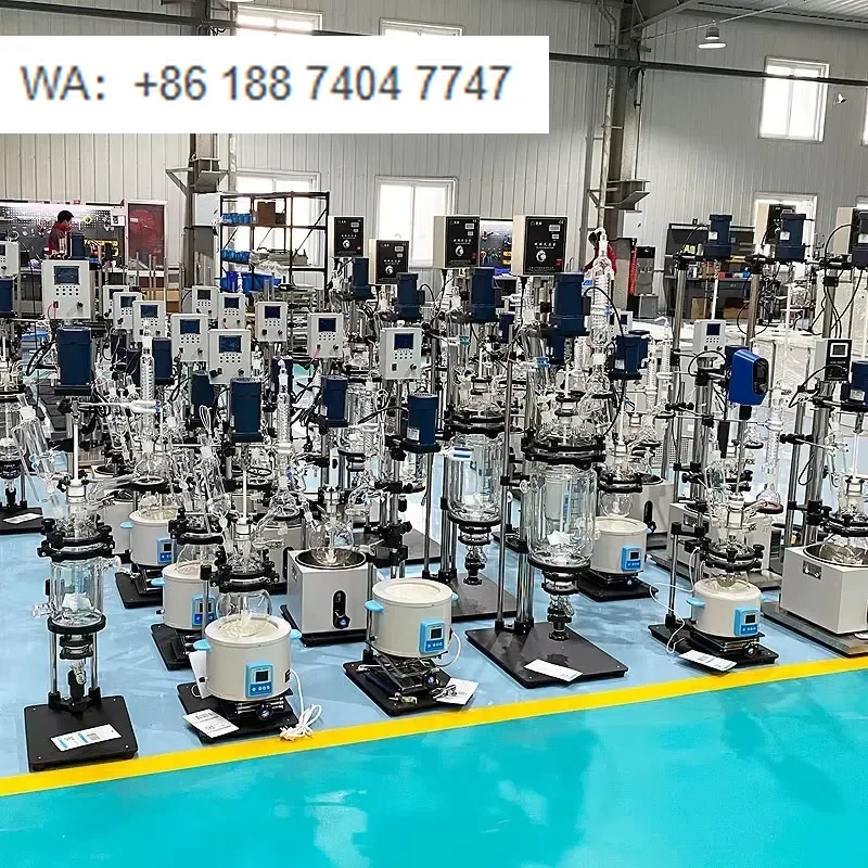 for Yuhua 1L to 100L Single and Double Layer Glass Reactor Lab Chemical Reaction Kettle Professional Manufacturer