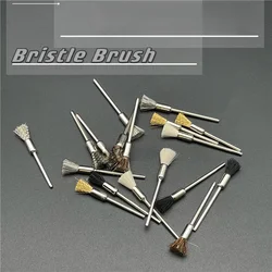 10PCS Polishing Wheels Bristle Steel Brass Wire Pen Shape Brushes Jewelry Abrasive Brush Dremel Accessories For Rotary Tools