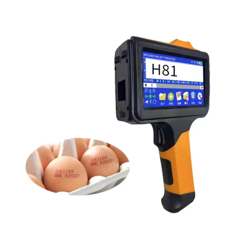 

WECARE H81TIJ 600DPI Высокоскоростная дата истечения срока годности Промышленный онлайн-код партии Ручной струйный принтер TIJ для малого бизнеса