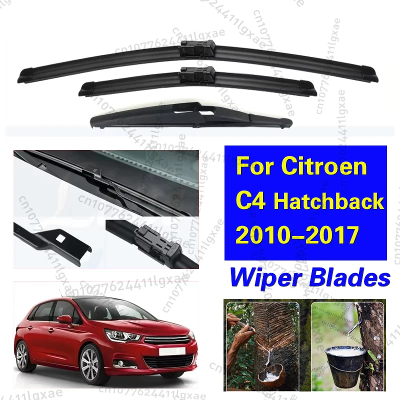 

Wiper Front Rear Wiper Blades Set For Citroen C4 Hatchback 2010-2017 2011 2012 2013 2014 2015 Windshield Windscreen 30"+26"+12"