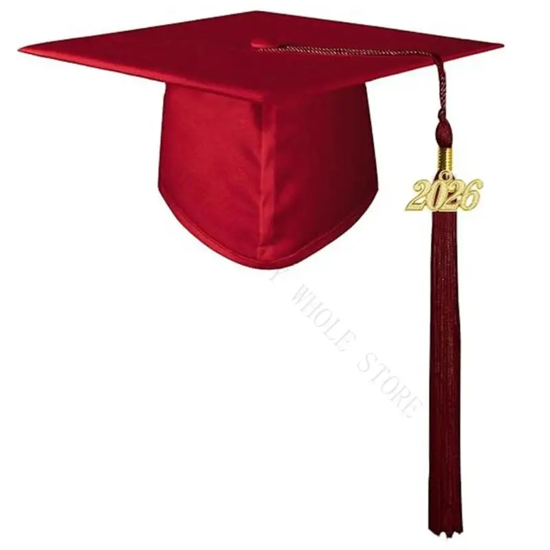R7UF Graduation Bachelor Cap 2026 Multi Occasion Comfortable Design Formal Wear Photo Props