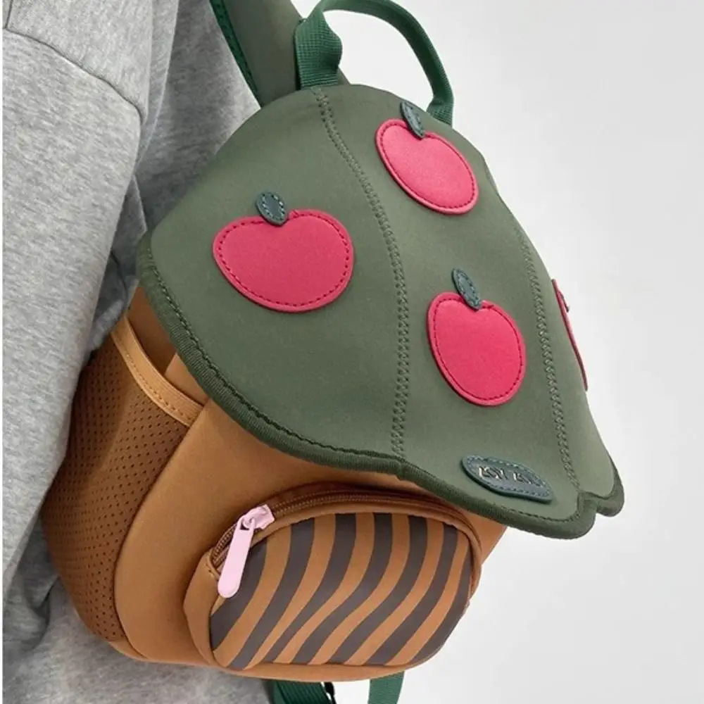 Double Shoulder Mushroom Backpack Large Capacity Korean Style Kindergarten Backpack Schoolbag Cartoon Children School Bag